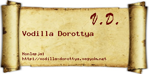 Vodilla Dorottya névjegykártya